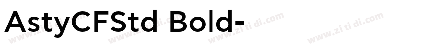 AstyCFStd Bold字体转换